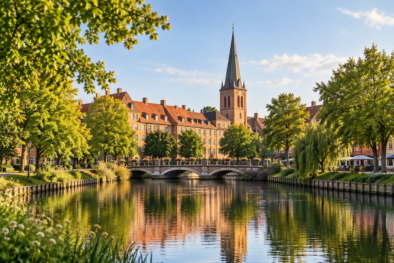 Bymotiv inspireret af Odense